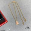 Kirin Mini Diamond Red Gourd Necklace, Stylish and Versatile with Thick Gold Plating, Real Gold Feel, Eight Hearts and Eight Arrows High-Carbon Diamond, Small and Exquisite