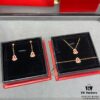 Kirin Mini Diamond Red Gourd Earrings, High Aesthetic Appeal, Excellent Fit, Versatile Design, Thick Gold Plating with Real Gold Texture, Eight-Heart Eight-Arrow High-Carbon Diamonds, Small and Exquisite
