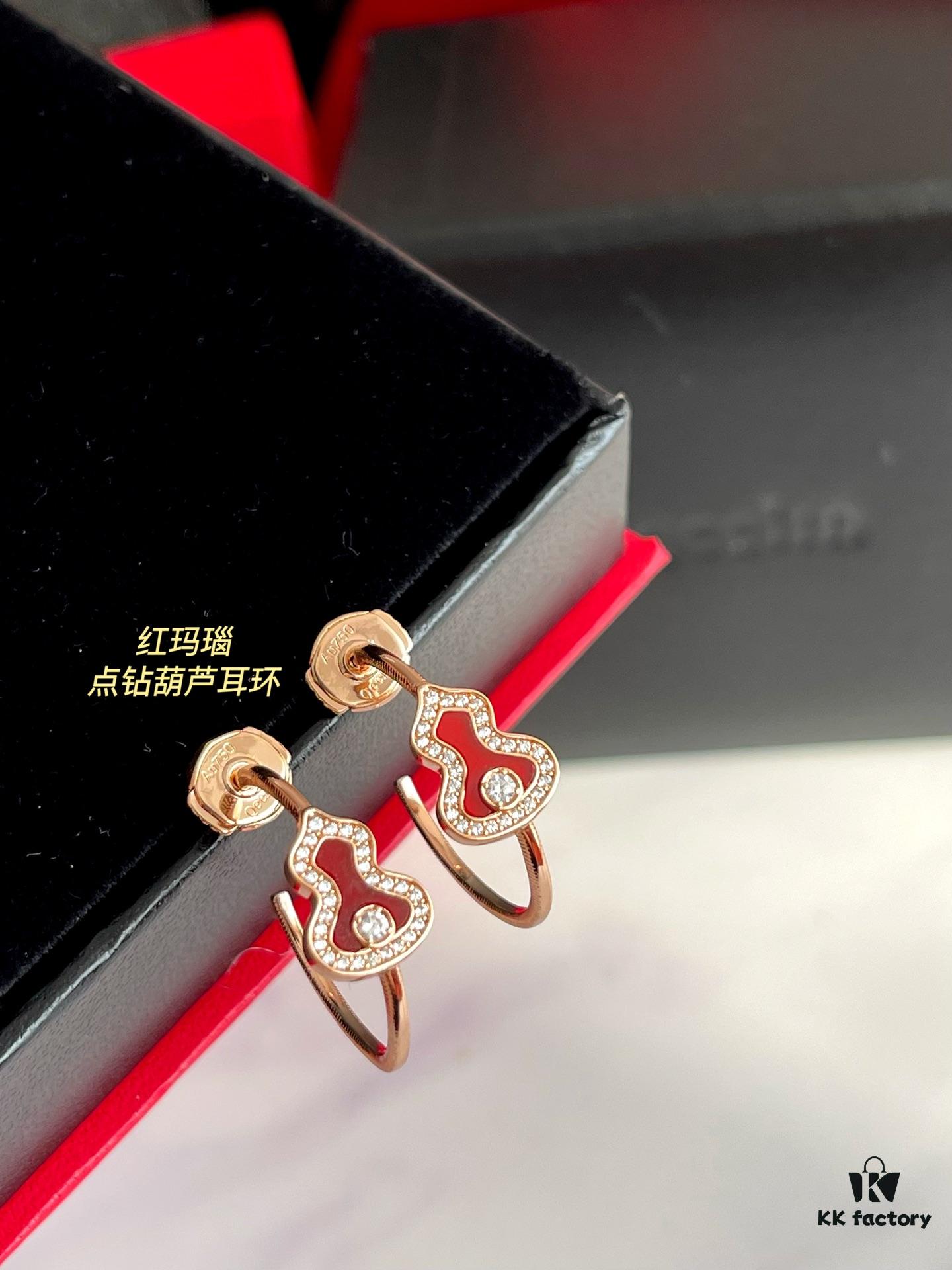 Rhinestone Gourd Earrings