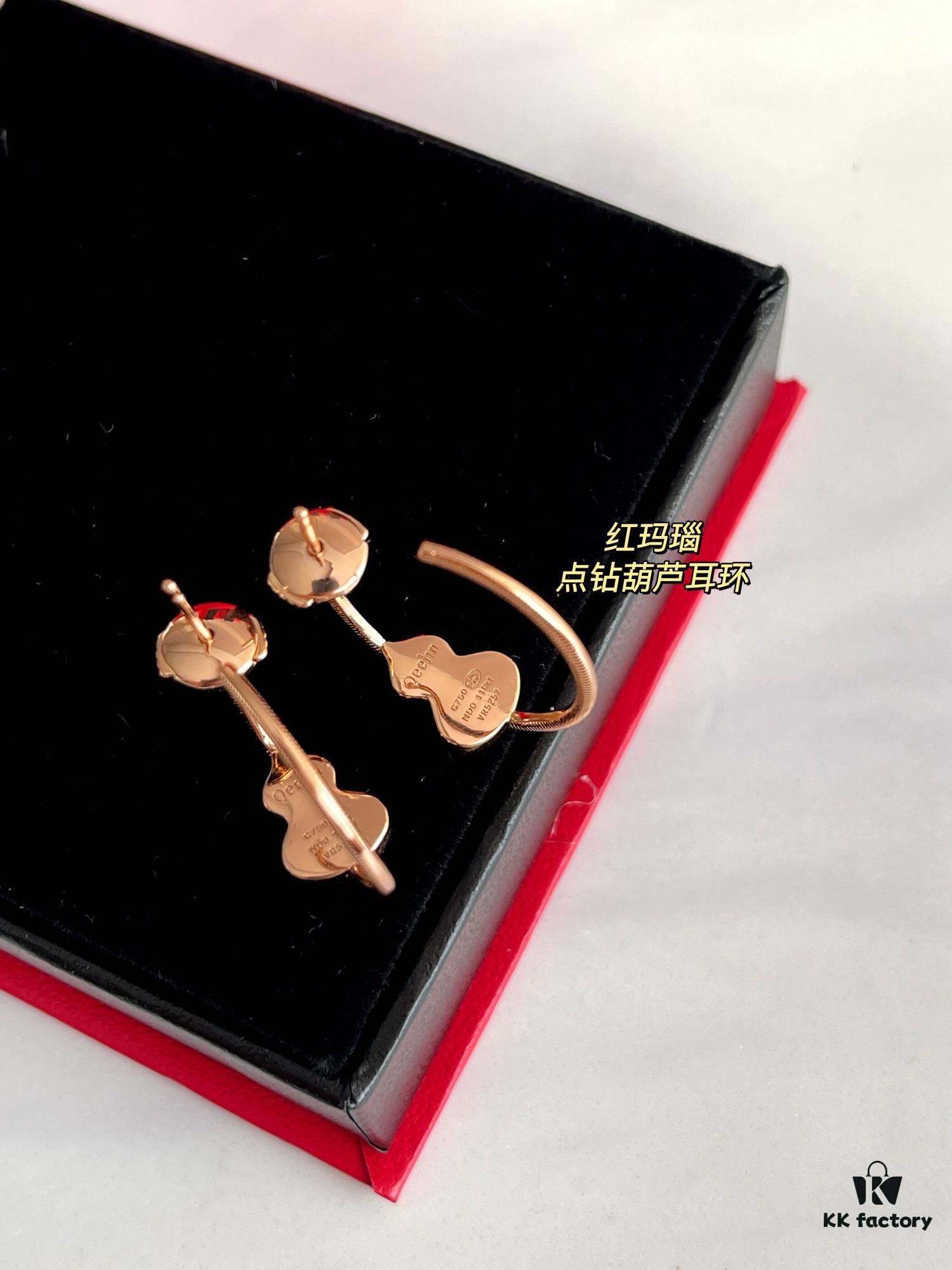 Rhinestone Gourd Earrings