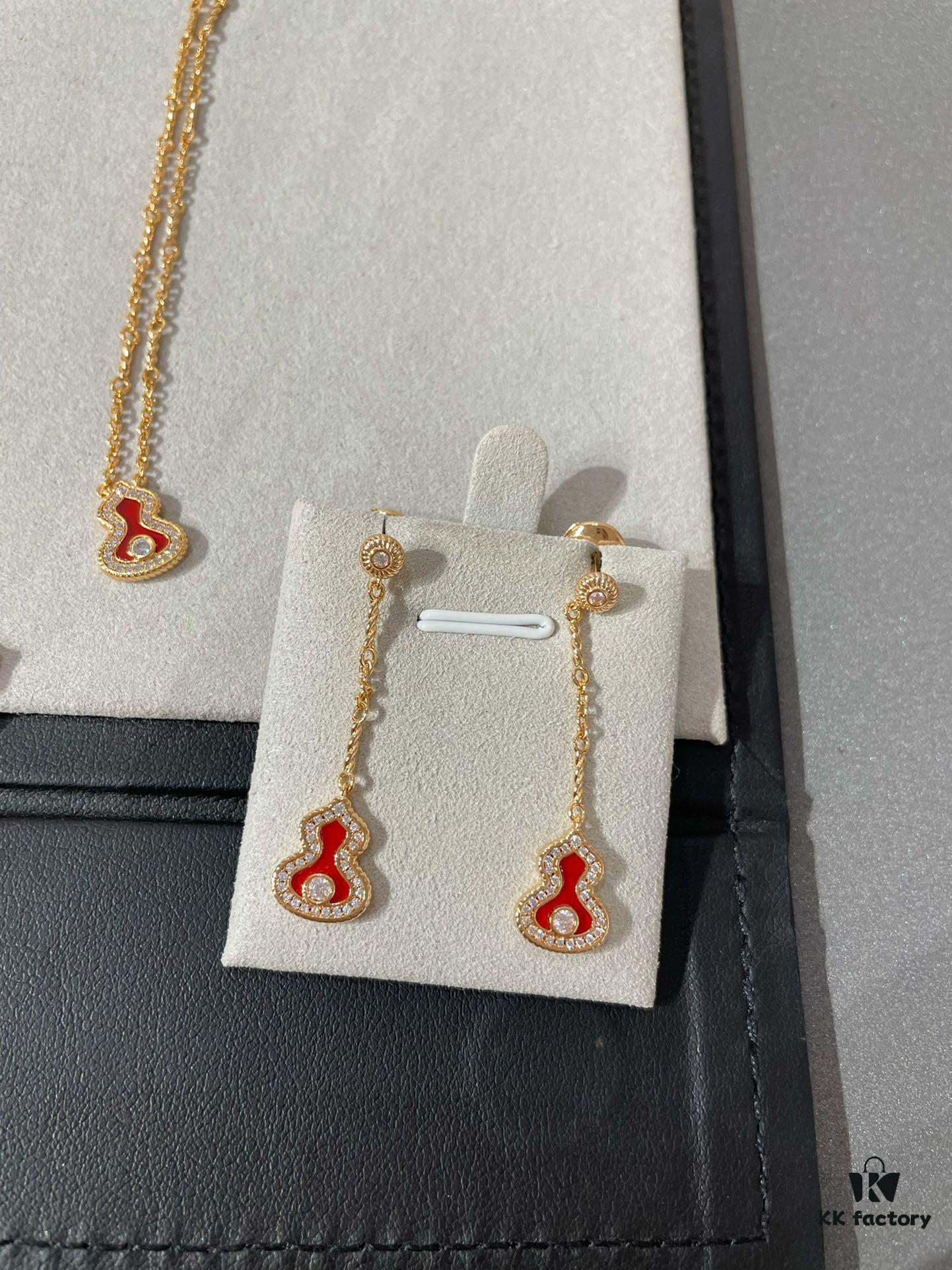 Lucky Red New Year • Qilin Wulu Mini Gourd Pendant (In Stock, Logo Complete)