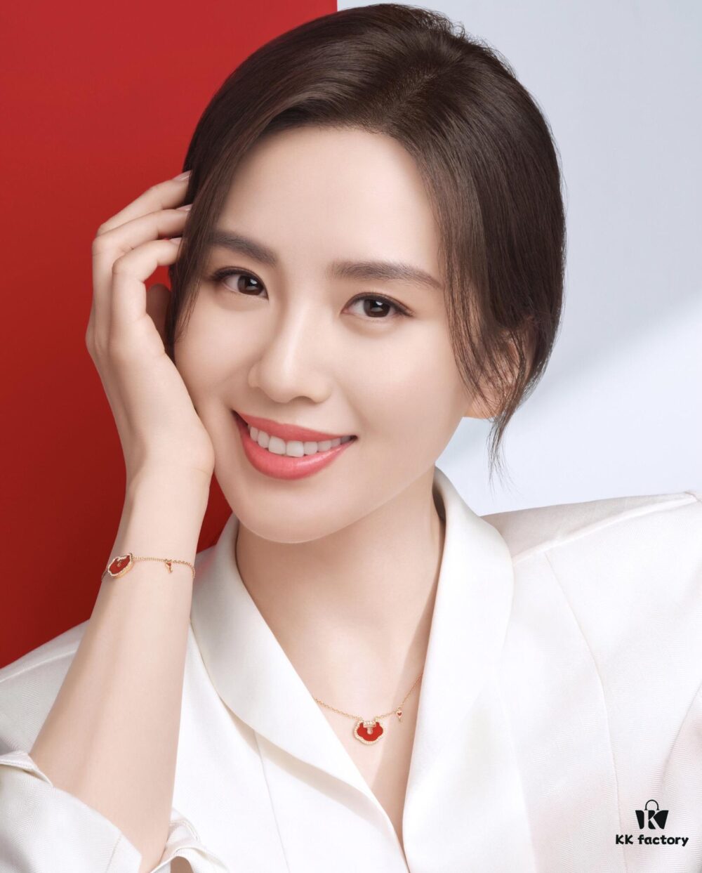 Reference wearing image! Extremely eye-catching when worn～