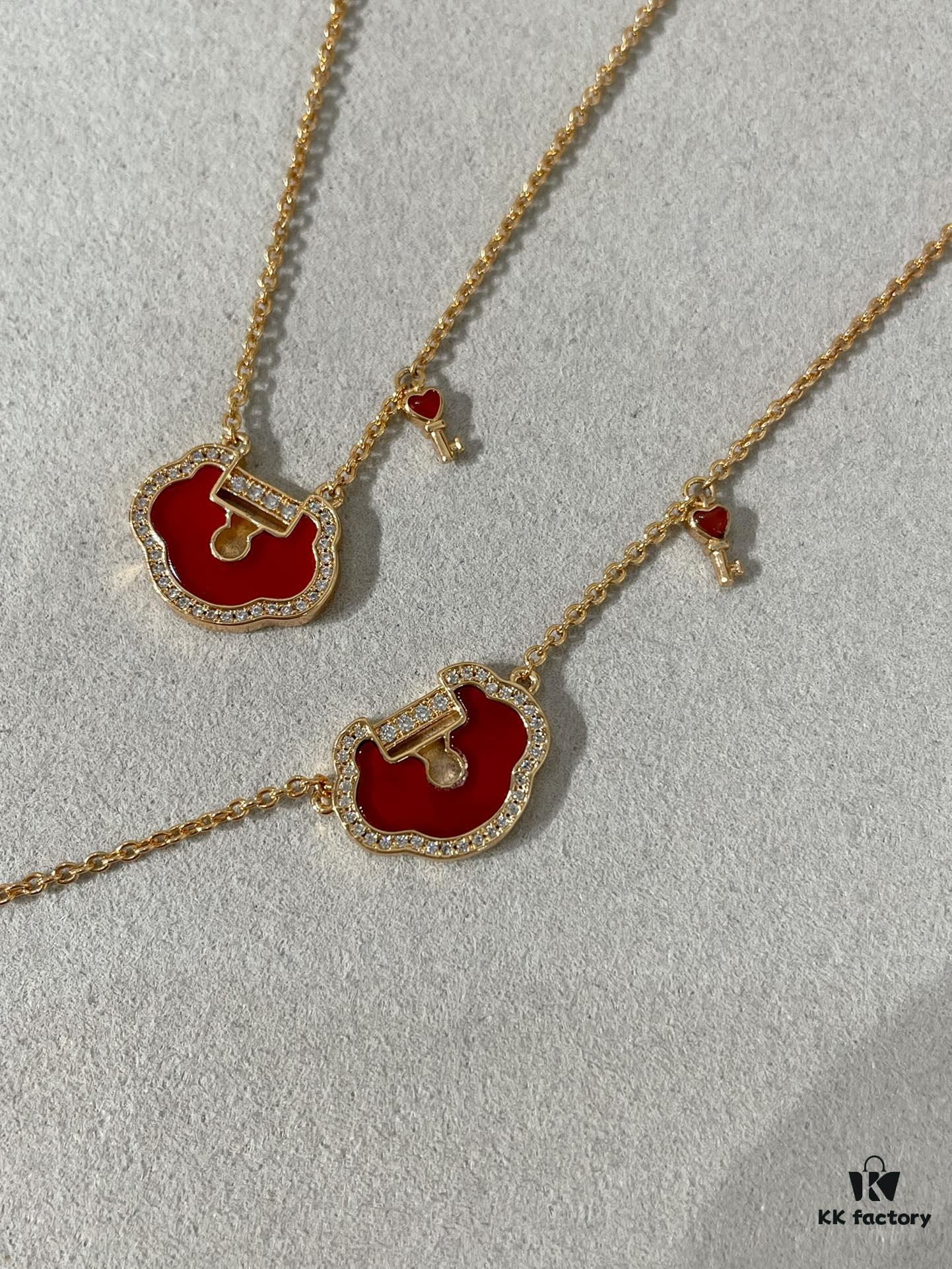 New Year Red - Qilin Liu Shishi Same Style Key Ruyi Series, Super Beautiful with Auspicious Meaning