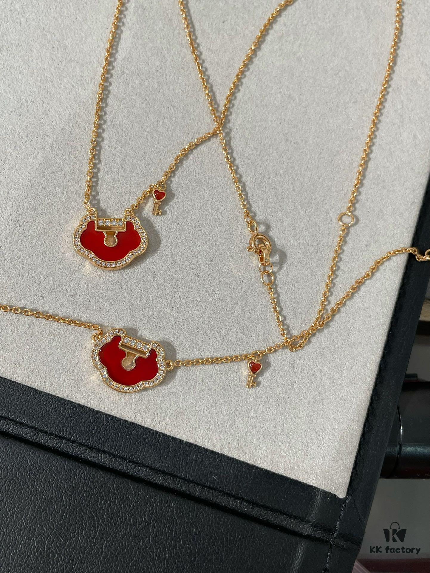 New Year Red - Qilin Liu Shishi Same Style Key Ruyi Series, Super Beautiful with Auspicious Meaning