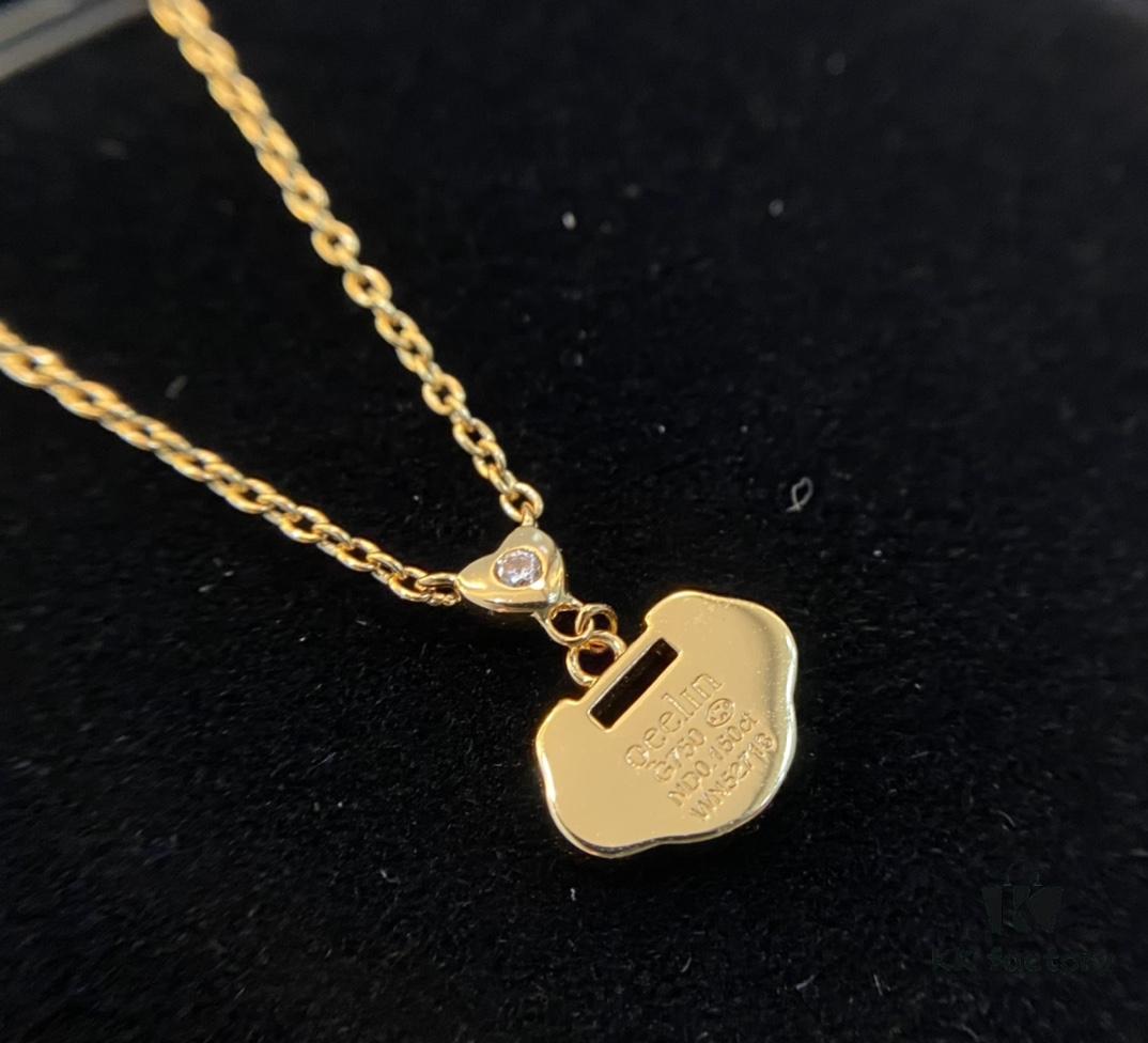 Real Photo of Little Red Lock Pendant, Exquisitely Crafted with High-Grade Red Agate and Encrusted Diamonds Resembling a Traditional Ruyi Lock