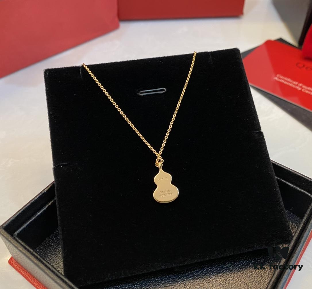 Real Green Jade Gourd Pendant, Symbolizing Blessings, Prosperity, and Good Fortune