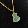 Green Jade Gourd Necklace