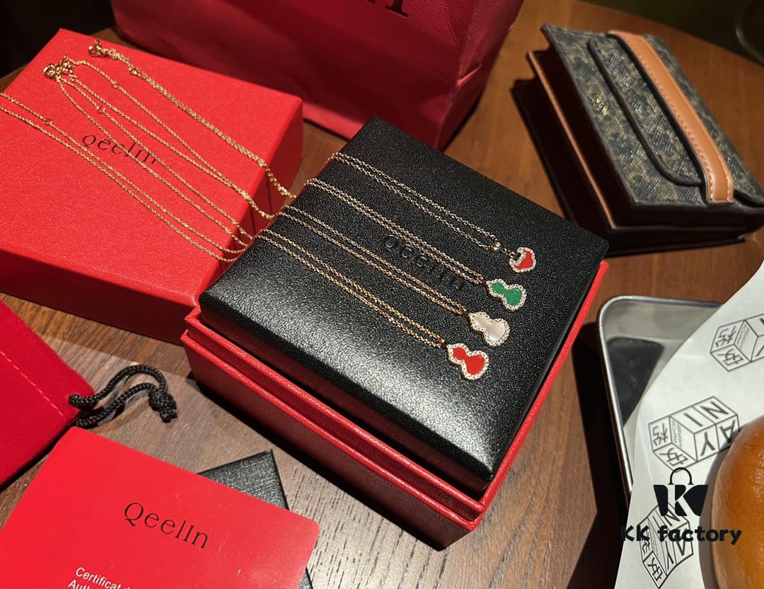 Qeeli's Classic Necklaces: Lucky Gourd and Love Lock, Packed with Meaning