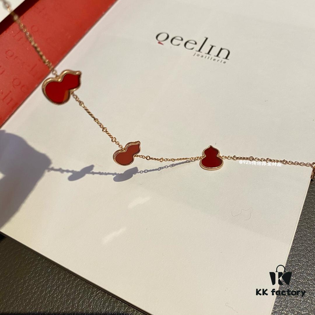 Qeeli*n Gourd Bracelet Necklace, Wulu Series, Symbolizing Great Blessings and Prosperity