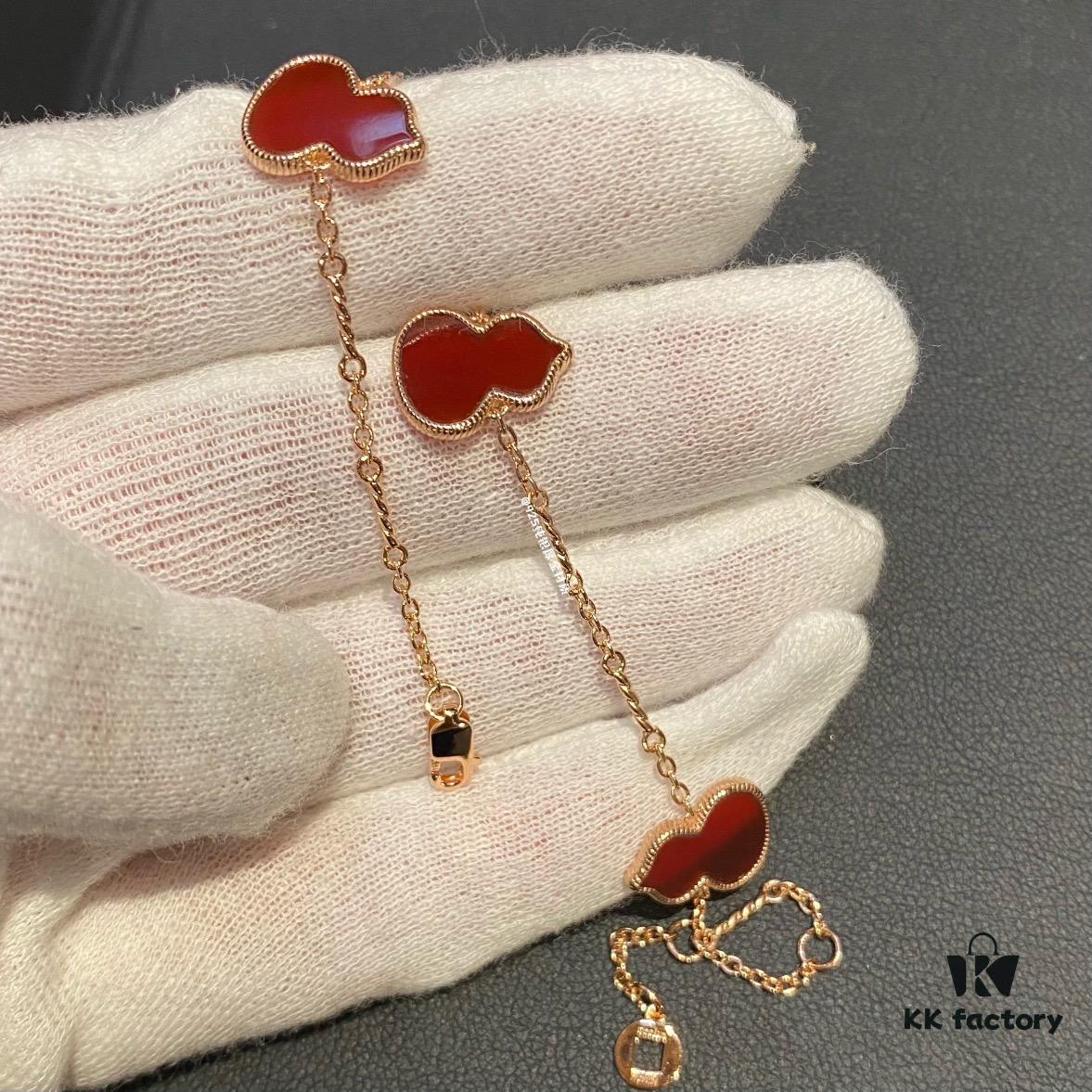 Qeeli*n Gourd Bracelet Necklace, Wulu Series, Symbolizing Great Blessings and Prosperity