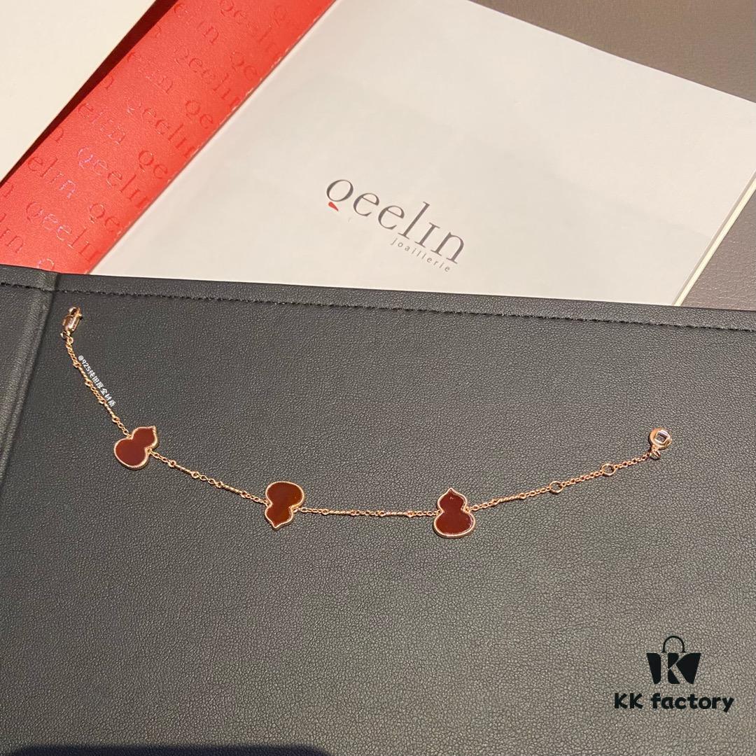 Qeeli*n Gourd Bracelet Necklace, Wulu Series, Symbolizing Great Blessings and Prosperity