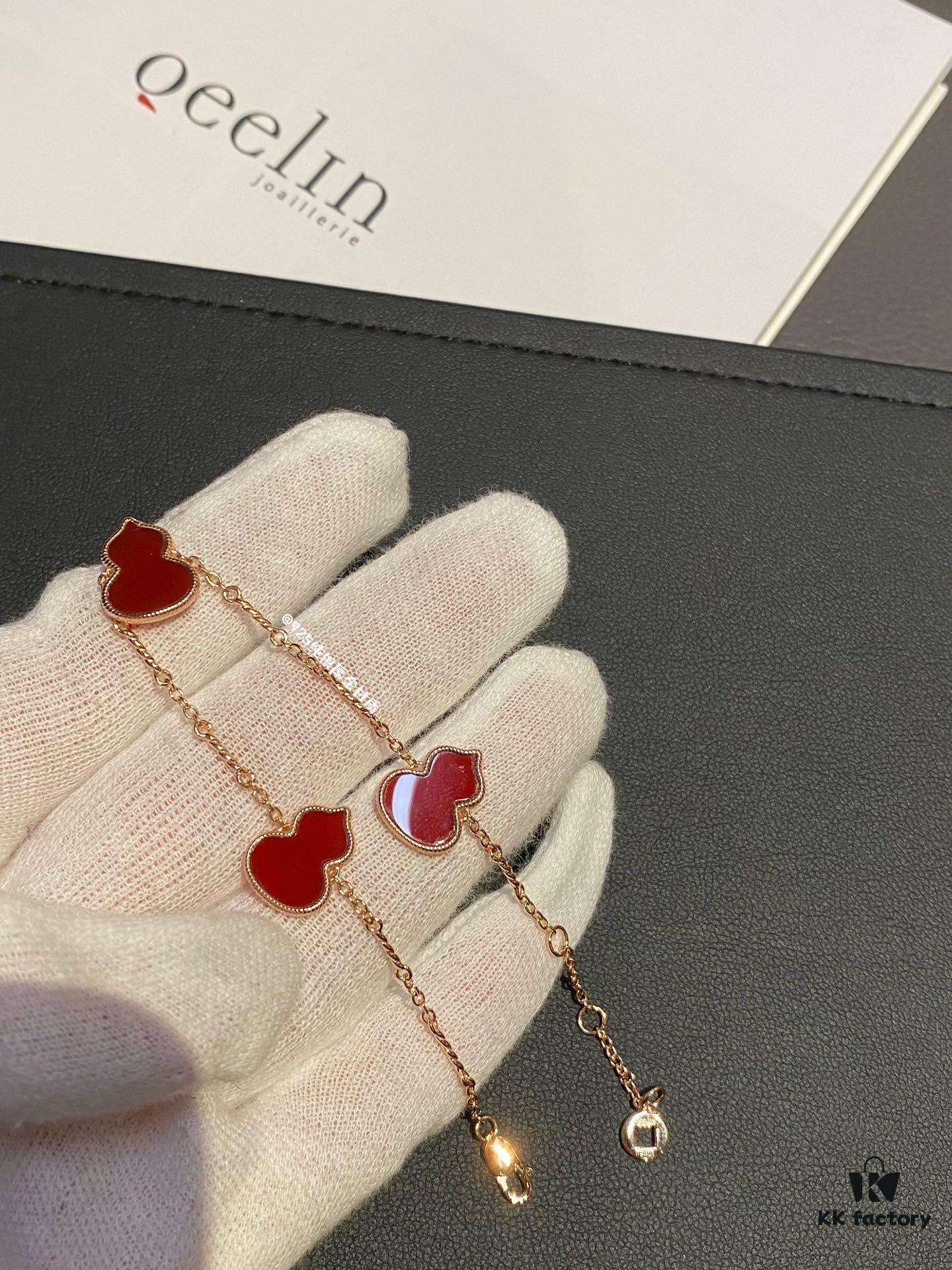 Qeeli*n Gourd Bracelet Necklace, Wulu Series, Symbolizing Great Blessings and Prosperity