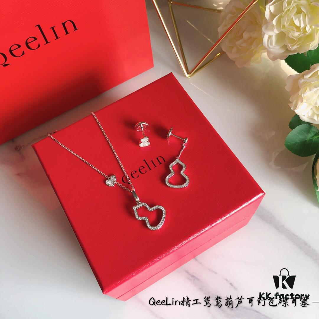 Kirin Yingyang Gourd Earrings, Stylish and Elegant, Pure Silver with Thick Gold Plating