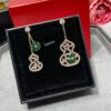 Qeelin Wulu Lace Enamel Earrings