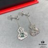 Qeelin Wulu Lace Emerald Green Gourd Earrings