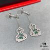 Qeelin Wulu Lace Emerald Green Gourd Earrings