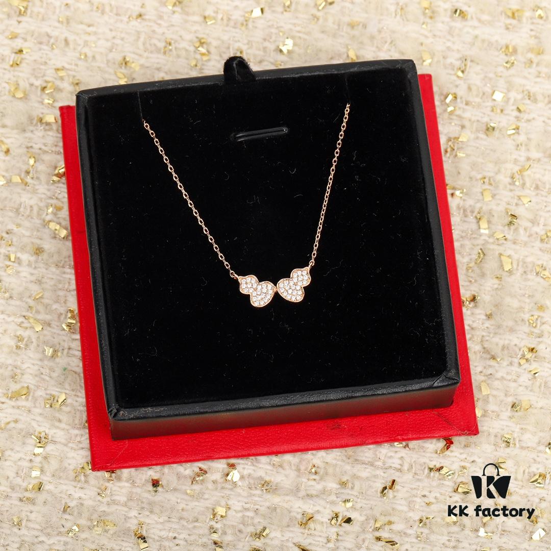 Double Gourd Necklace, symbolizing mutual love and double blessings with its twin gourd design