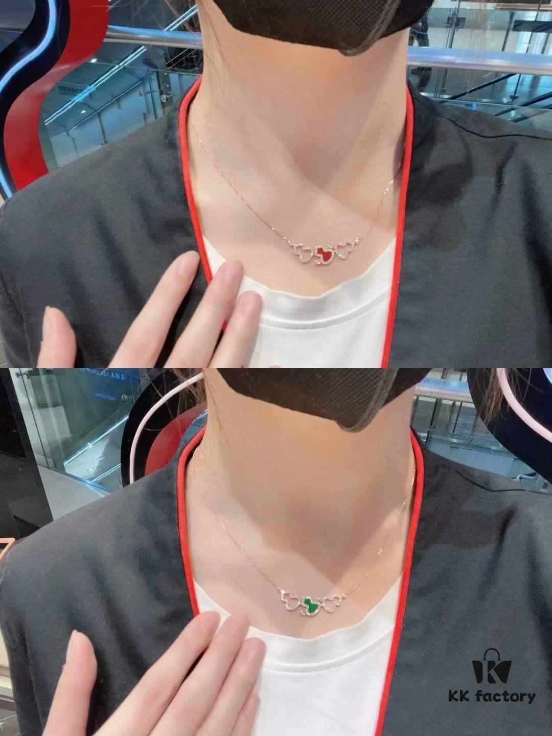 New Arrival💗 Qeelin Wulu Three Red Gourds Pendant Necklace