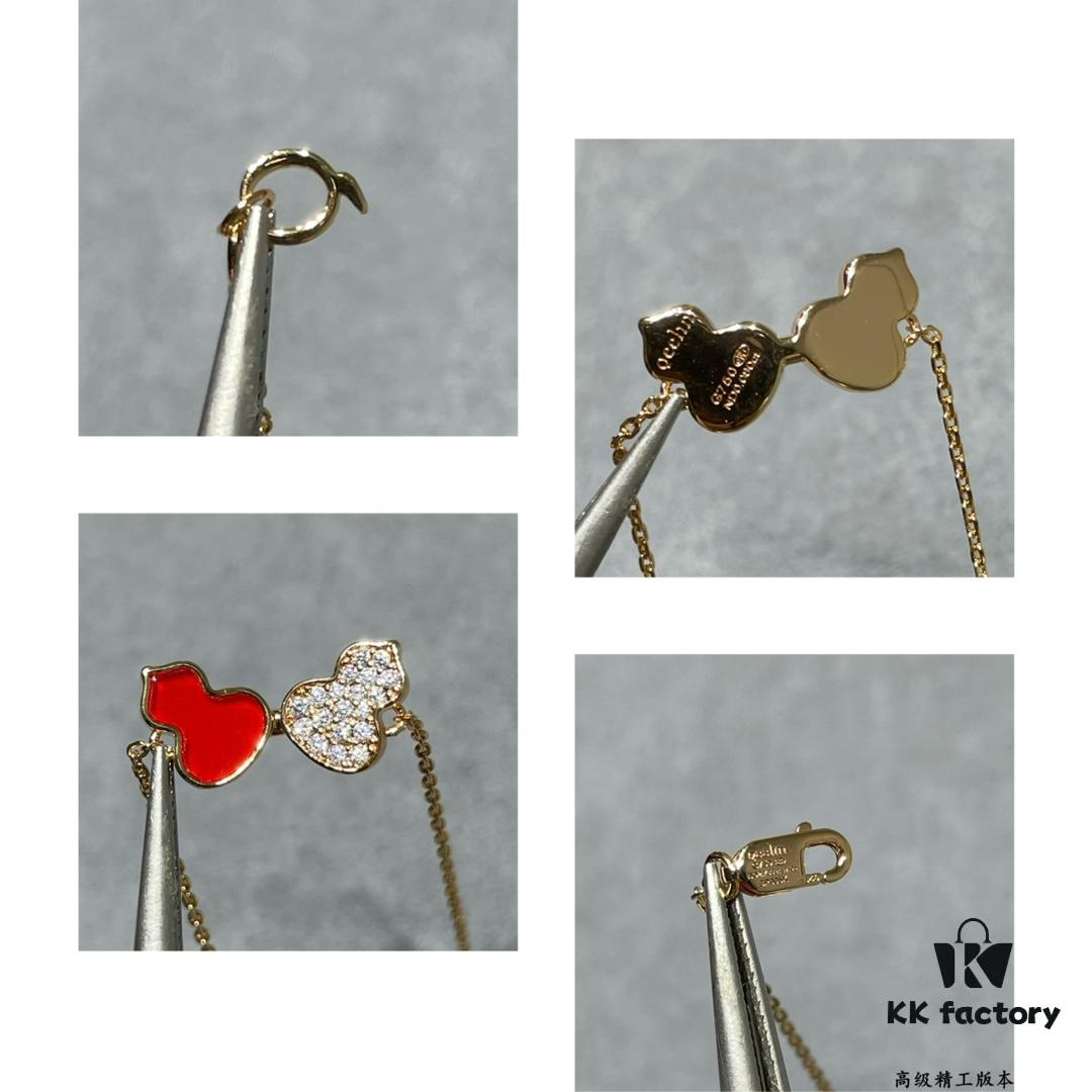 Red & Diamond Wulu Kylin Double Gourd Bracelet 🌹 Adorable Design 😍 Elegant Silhouette with Simple Lines 🥰 Highly Elegant 😊 Qeelin x Rebecca Exclusive Limited Edition
