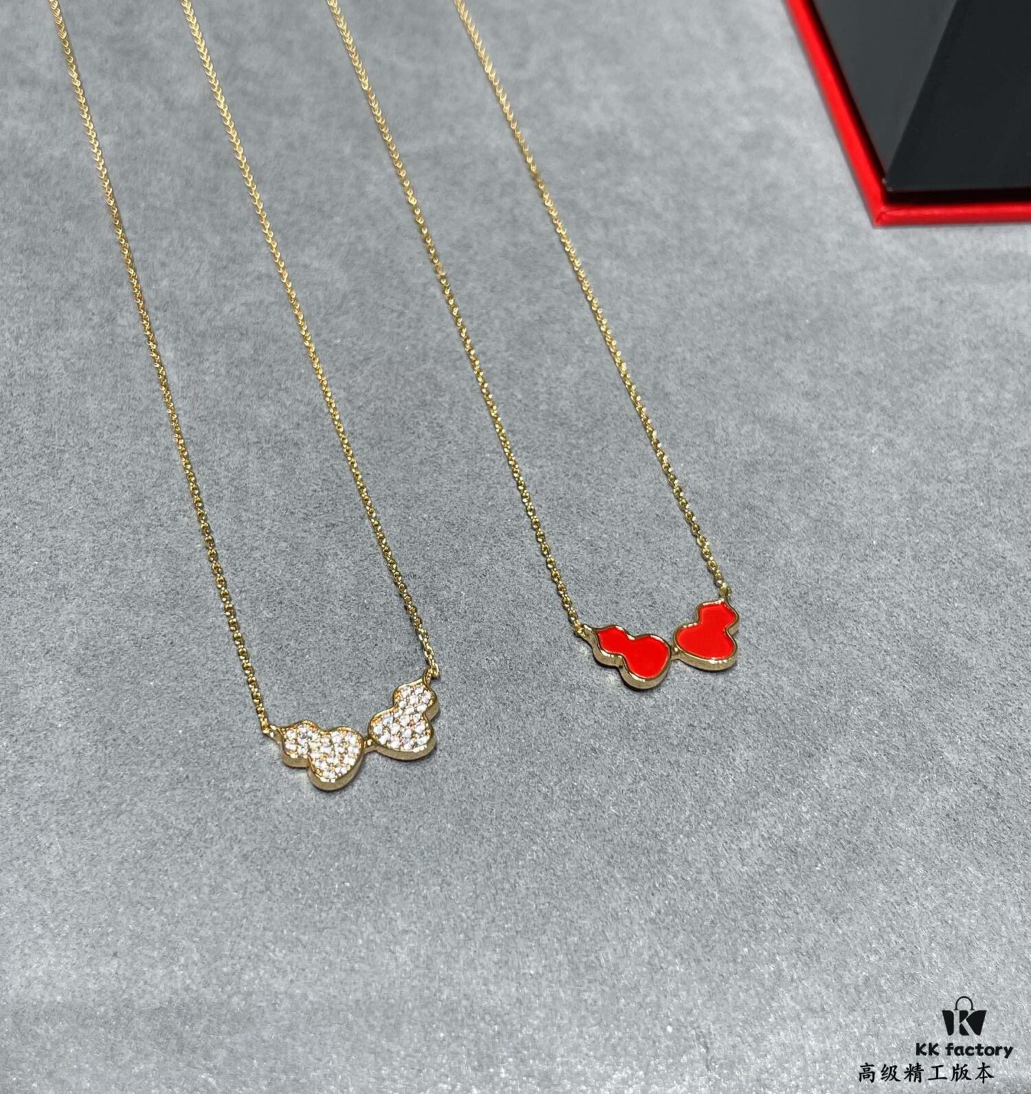 Qeelin Wulu Double Gourd Necklace (Pavé Diamond) - Limited Edition Exclusive with Libeiya