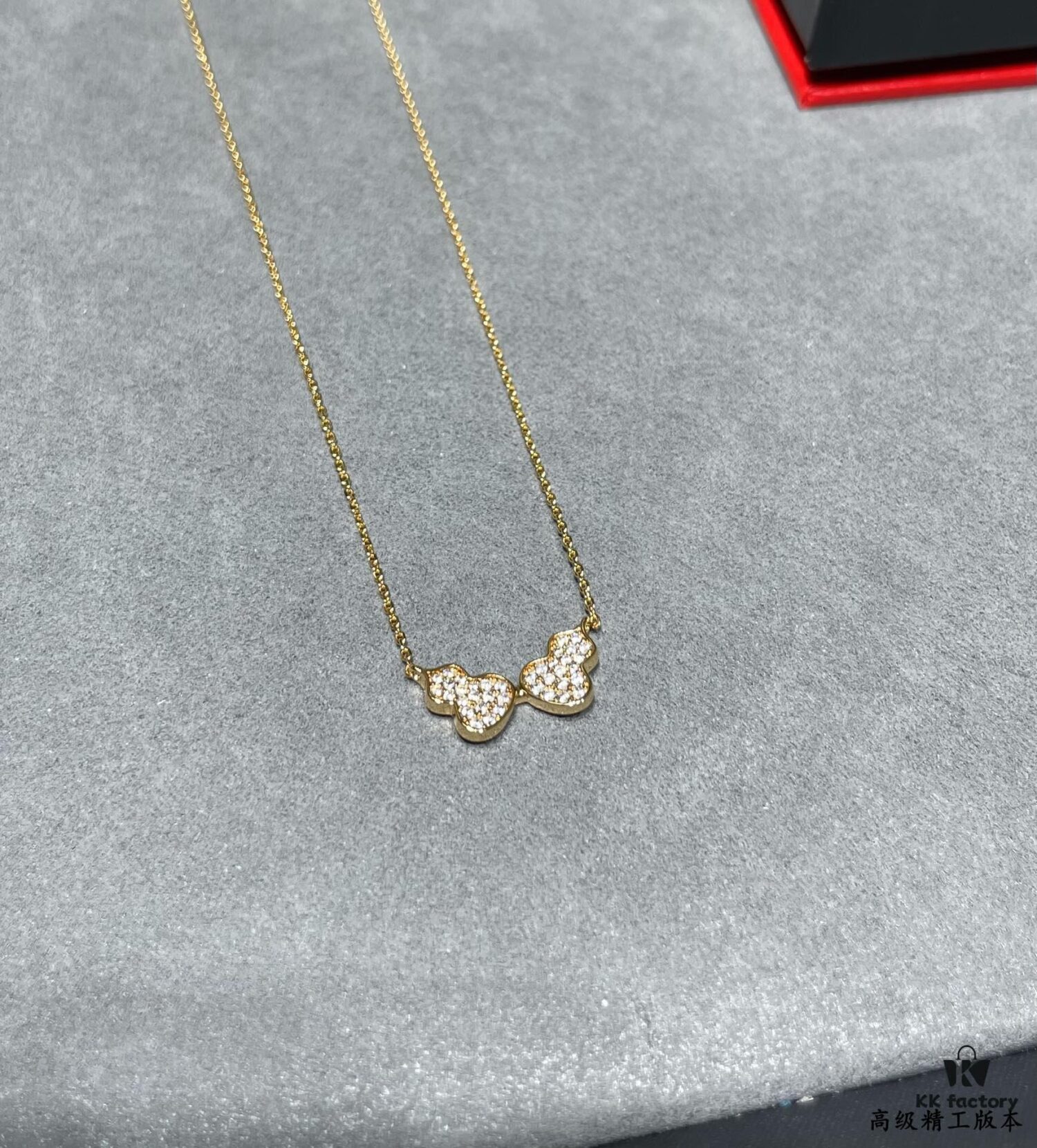 Qeelin Wulu Double Gourd Necklace (Pavé Diamond) - Limited Edition Exclusive with Libeiya