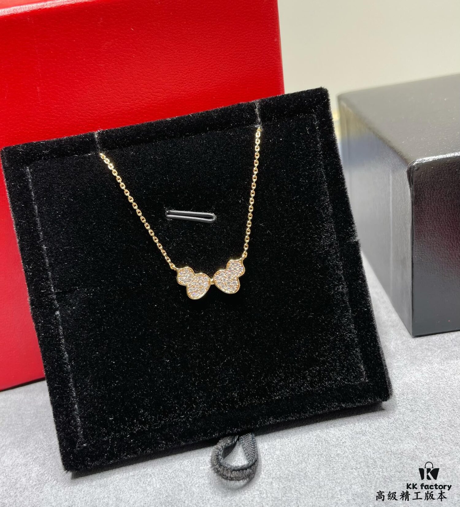 Qeelin Wulu Double Gourd Necklace (Pavé Diamond) - Limited Edition Exclusive with Libeiya