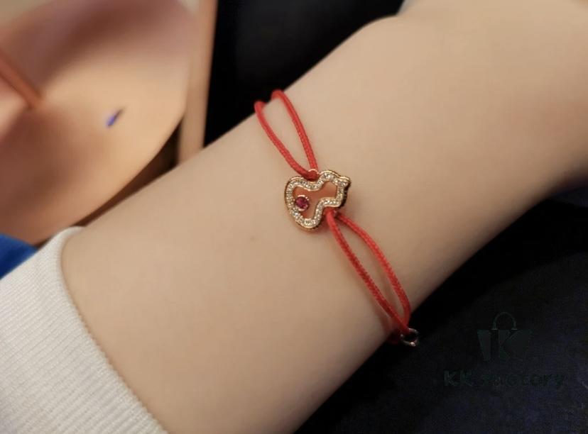 Qeelin Wulu Red String Bracelet, Exclusive Limited Edition in Collaboration with Rebecca