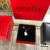 Qeelin Q-Blossom Gourd Necklace with Detachable Gourd Pendant