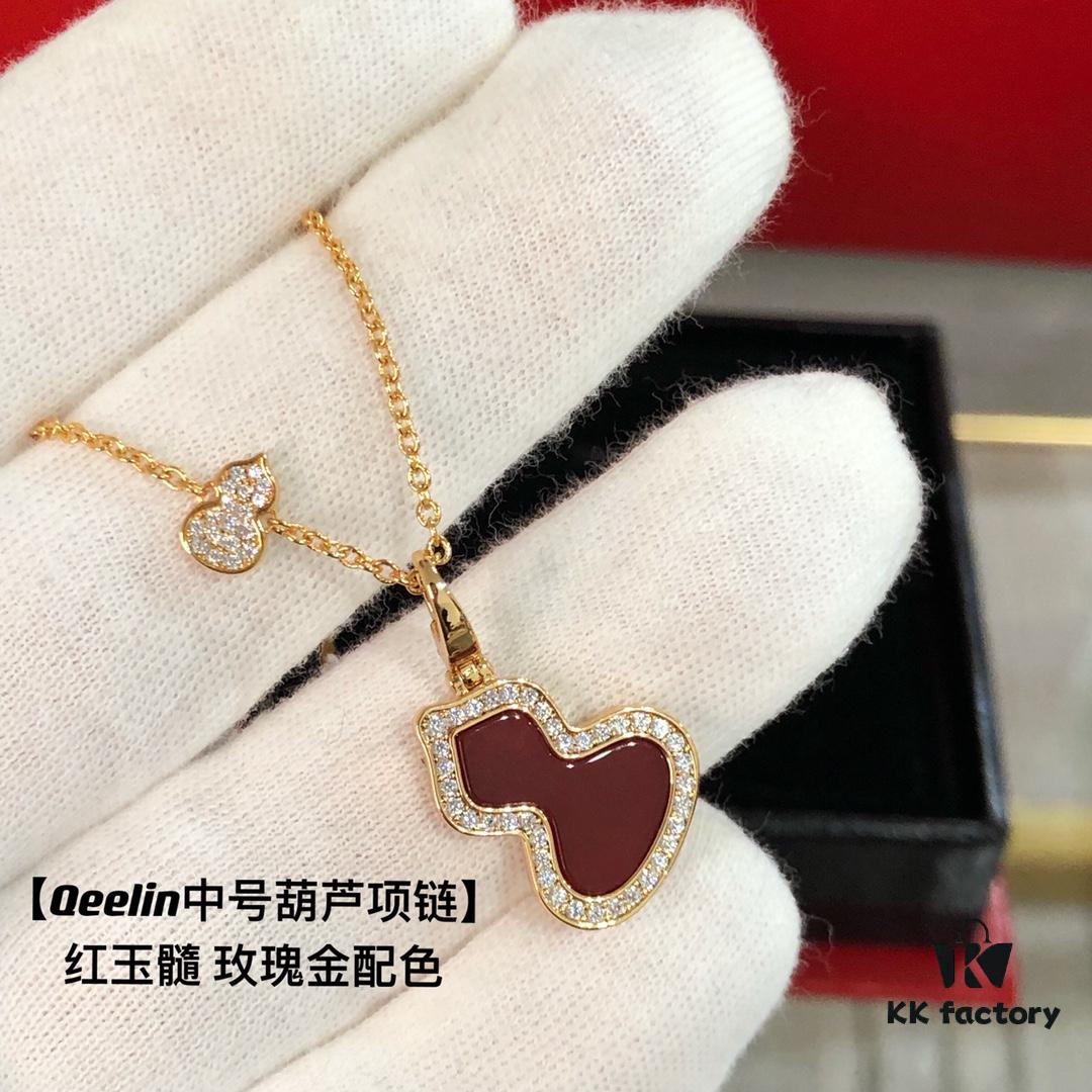 Qeelin Lucky Gourd Necklace with Detachable Pendant