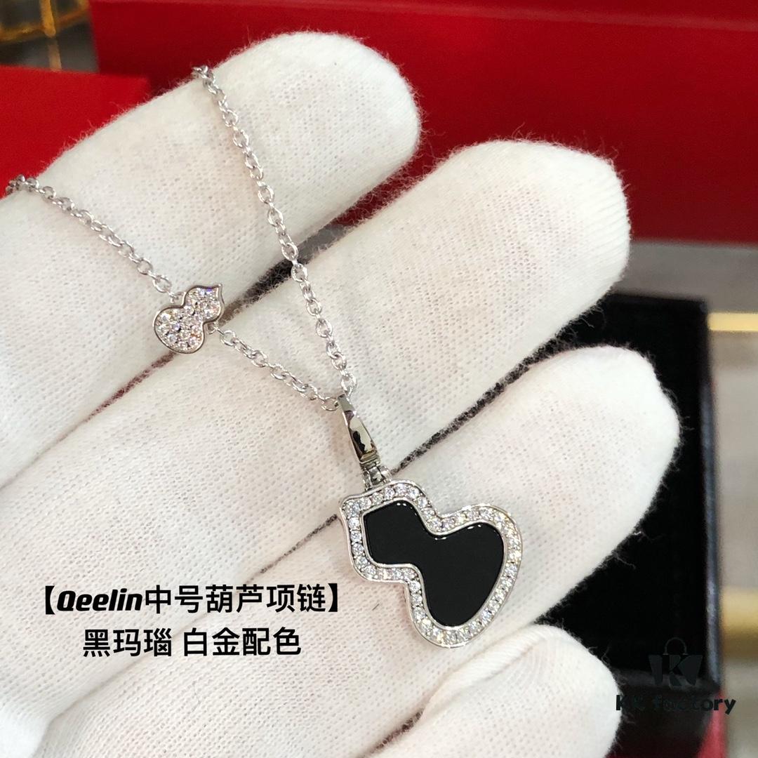 Qeelin Lucky Gourd Necklace with Detachable Pendant