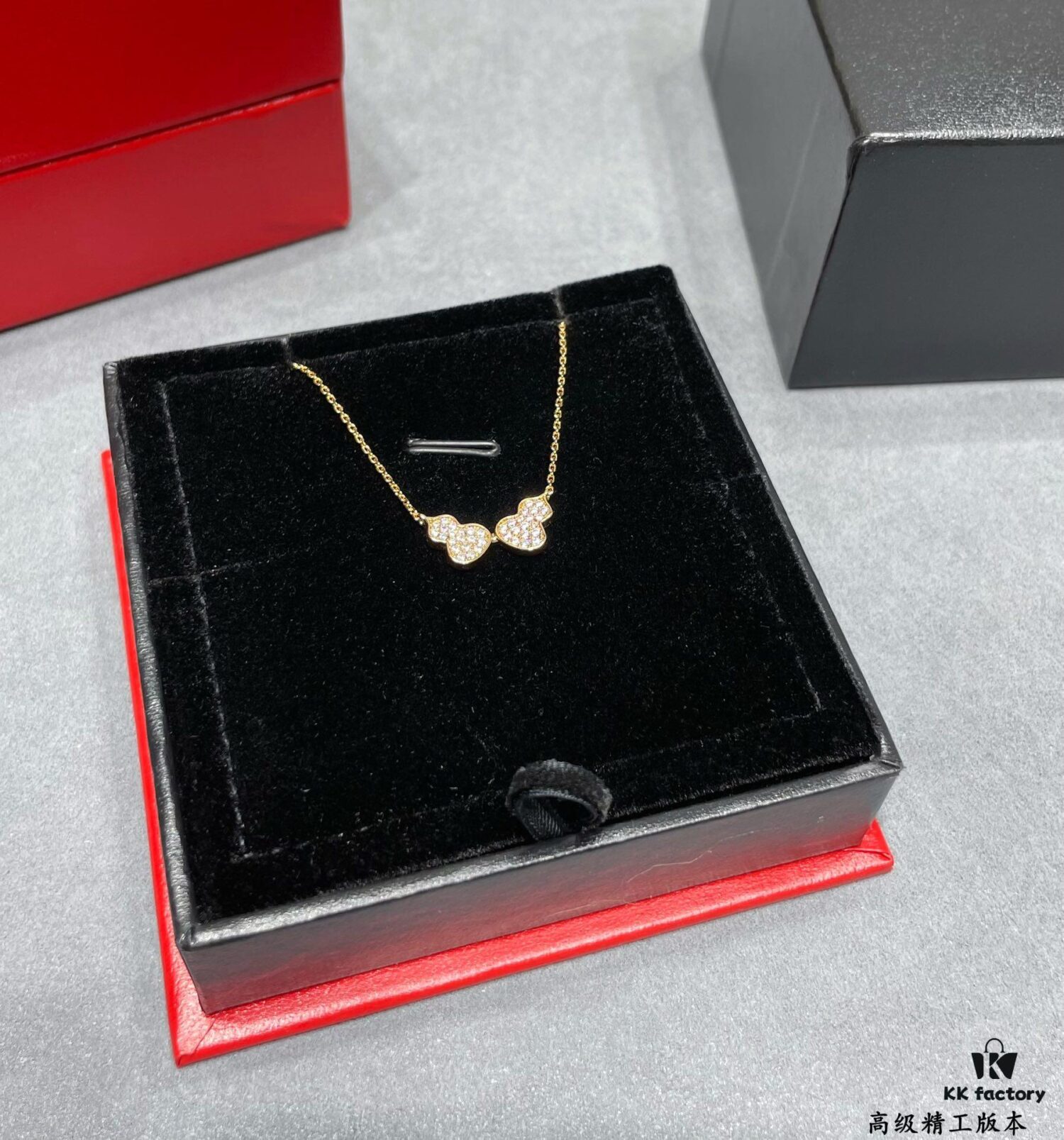 Qeelin Wulu Double Gourd Necklace (Pavé Diamond) - Limited Edition Exclusive with Libeiya