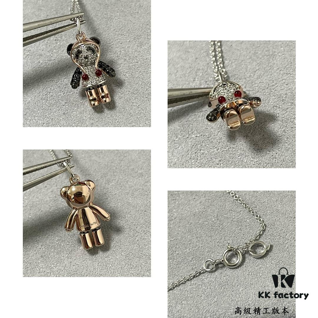 Qeelin Bobo Panda Necklace with Hat, Exquisitely Crafted