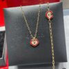 Kirin Red-Edged Full-Pave Lucky Lock Necklace ✨ A Perfect Blend of Fashion and Tradition, Eye-Catching and Unique Design