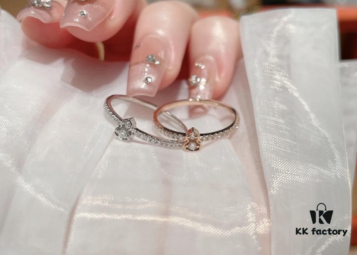 Qeelin Petite Wulu Diamond-Set Gourd Ring