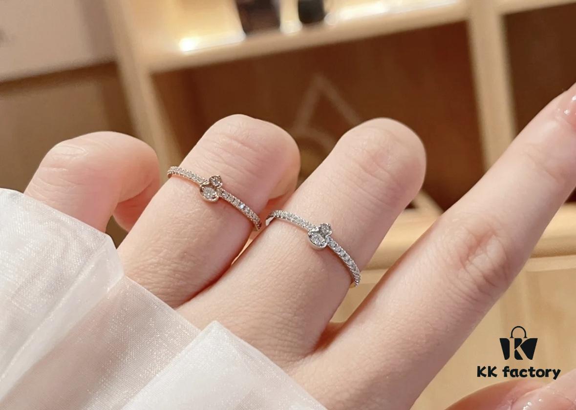 Qeelin Petite Wulu Diamond-Set Gourd Ring