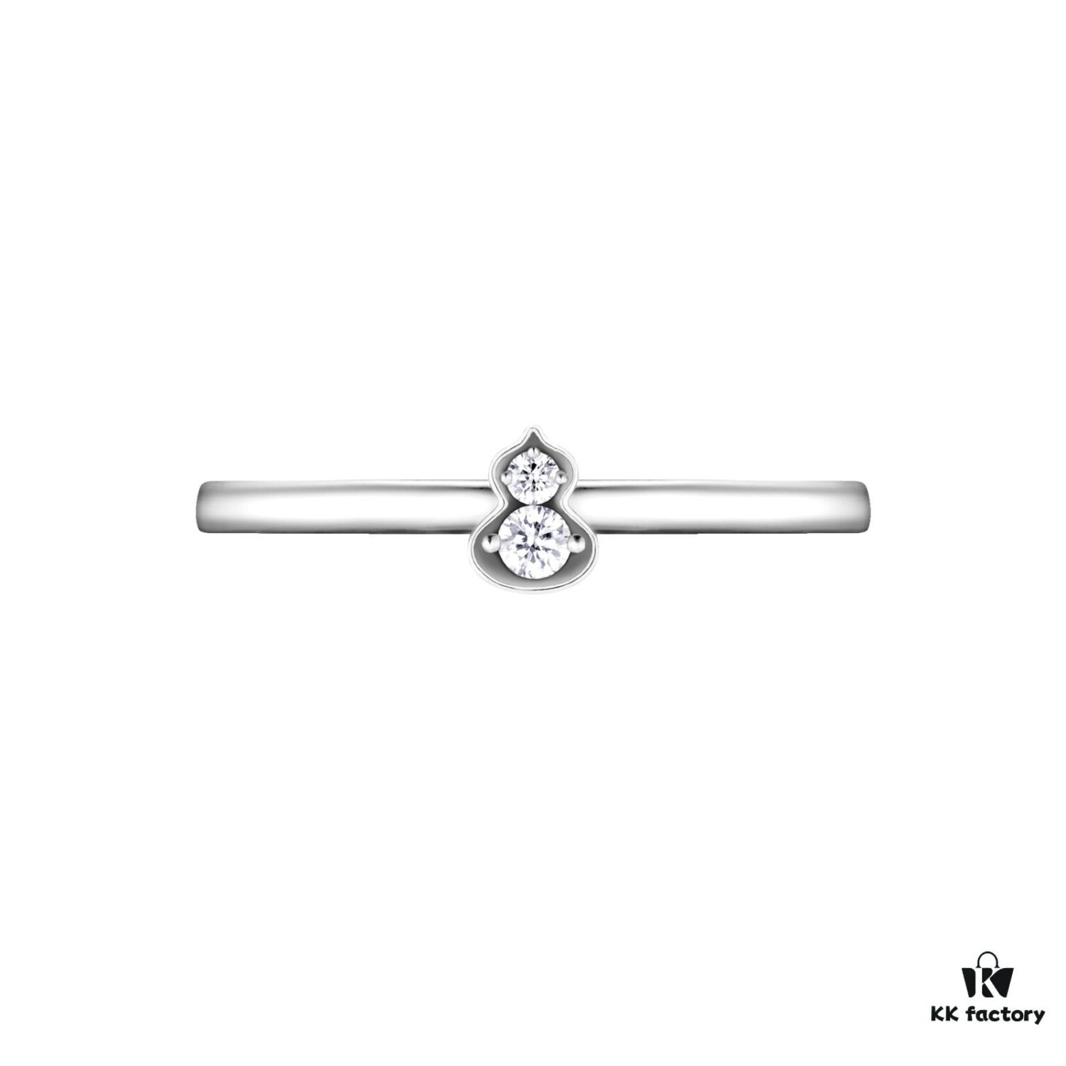 Qeelin Kirin Petite Wulu Polished Gourd Ring