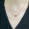 Kylin Red Agate Three Gourds Necklace