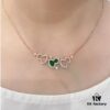 Kylin Green Jade Three Gourds Necklace