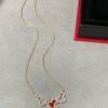 Kylin Red Agate Three Gourds Necklace