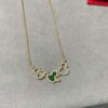 Kylin Green Jade Three Gourds Necklace