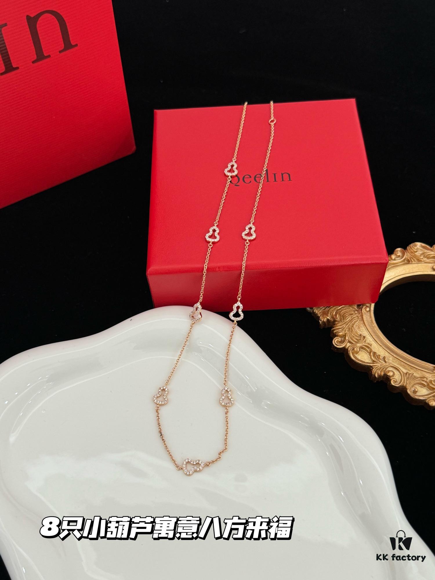 Hollow-out Rhinestone Pendant - Necklace / Bracelet