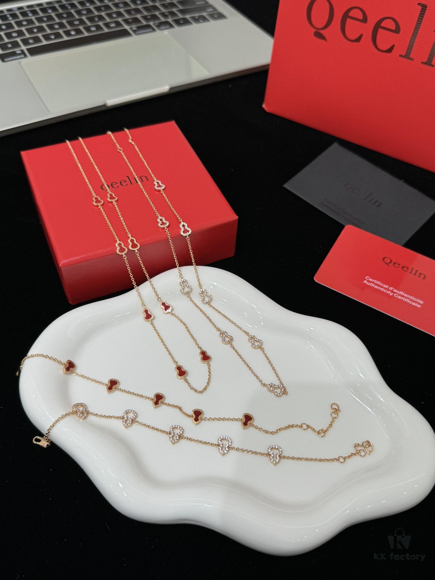 Q*eelin Qilin 2024 New Wulu Series Eight Blessings Necklace / Five Blessings Bracelet in Gift Box Packaging 🎁