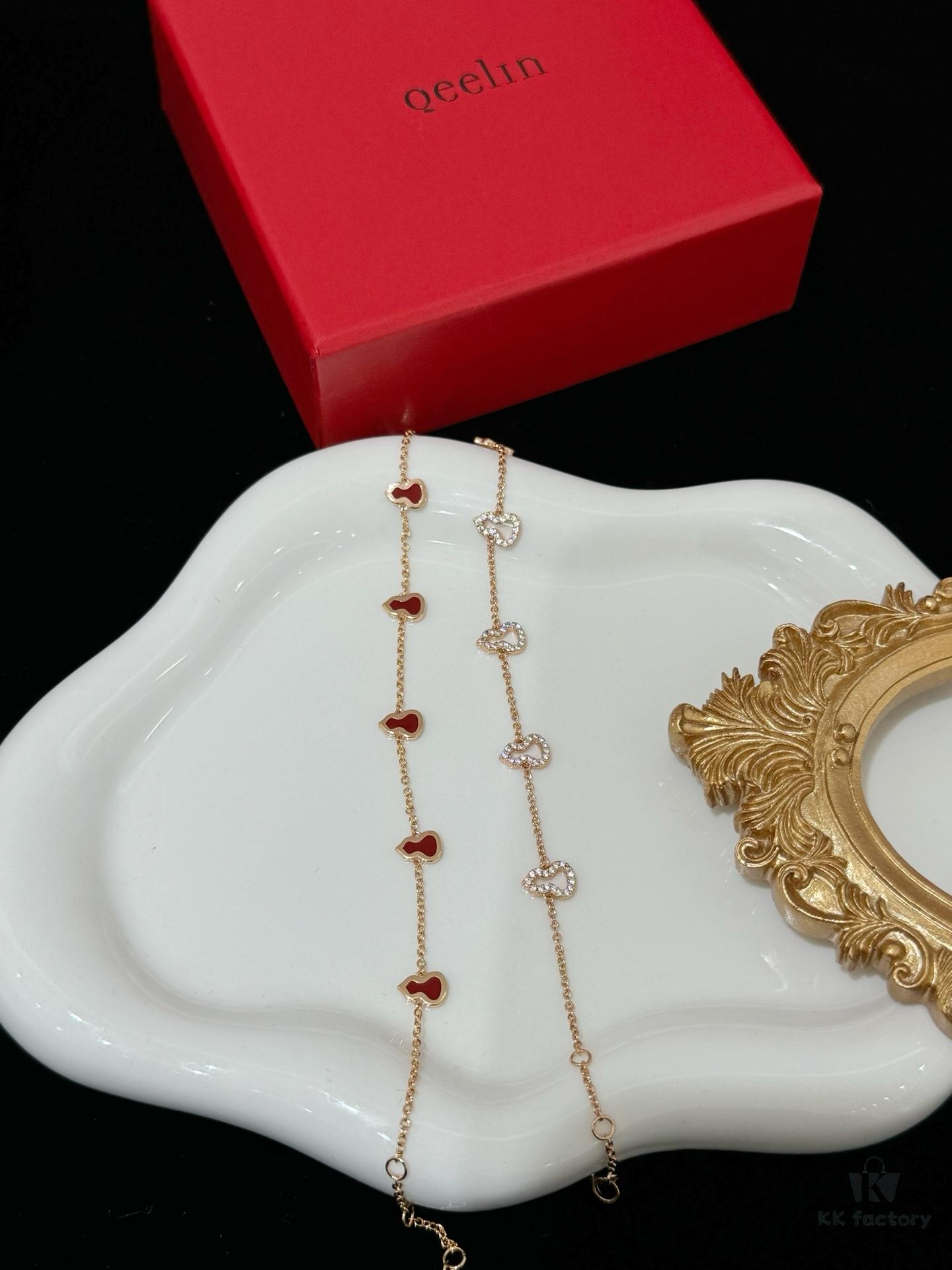 Q*eelin Qilin 2024 New Wulu Series Eight Blessings Necklace / Five Blessings Bracelet in Gift Box Packaging 🎁