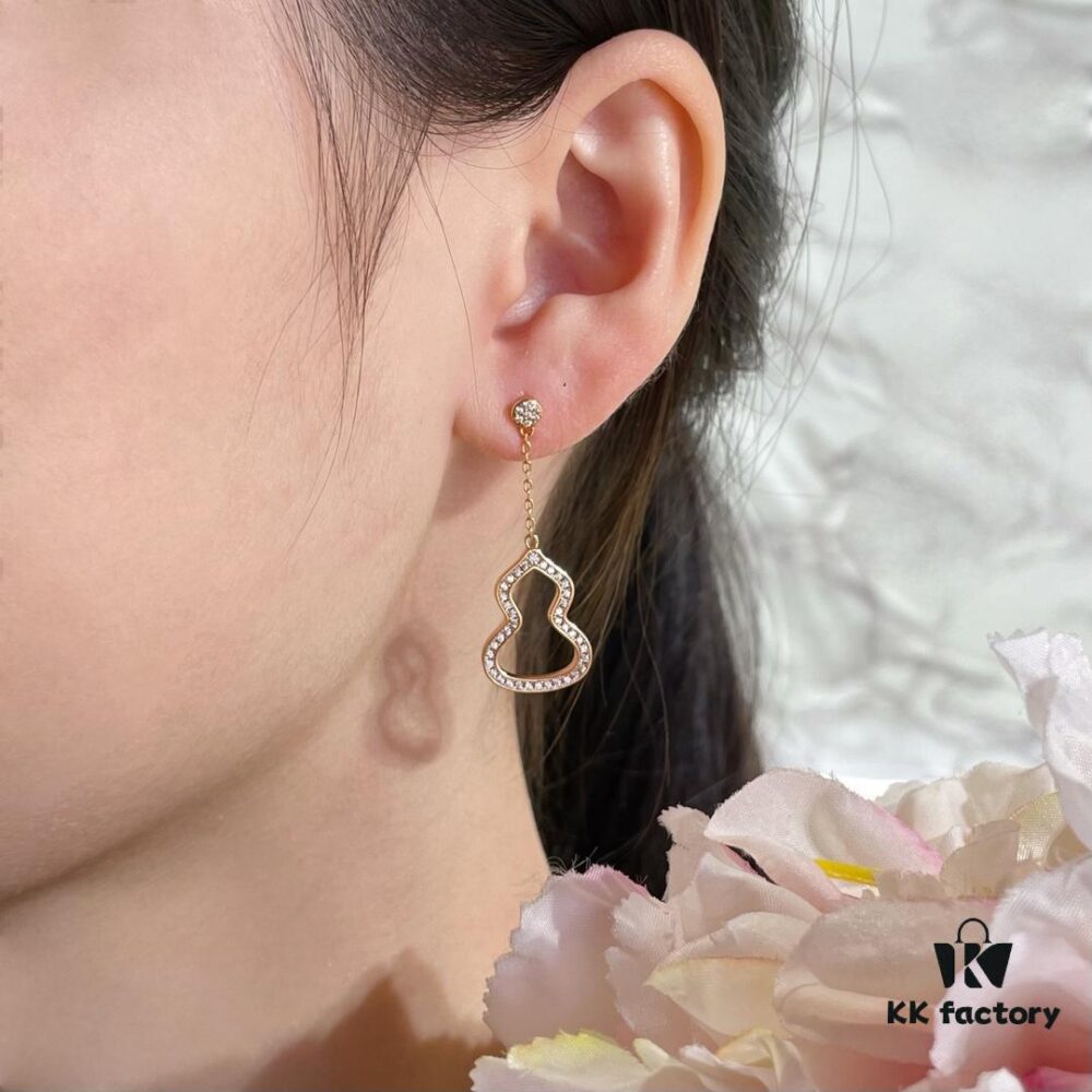 Qilin Yin-Yang Gourd Earrings