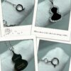 Kirin Mini Black Gourd Necklace, Attracts Wealth and Enhances Luck, Stylish Design, Excellent Look When Worn, Versatile Match, Thick Gold Plating with Premium Real-Gold Appearance