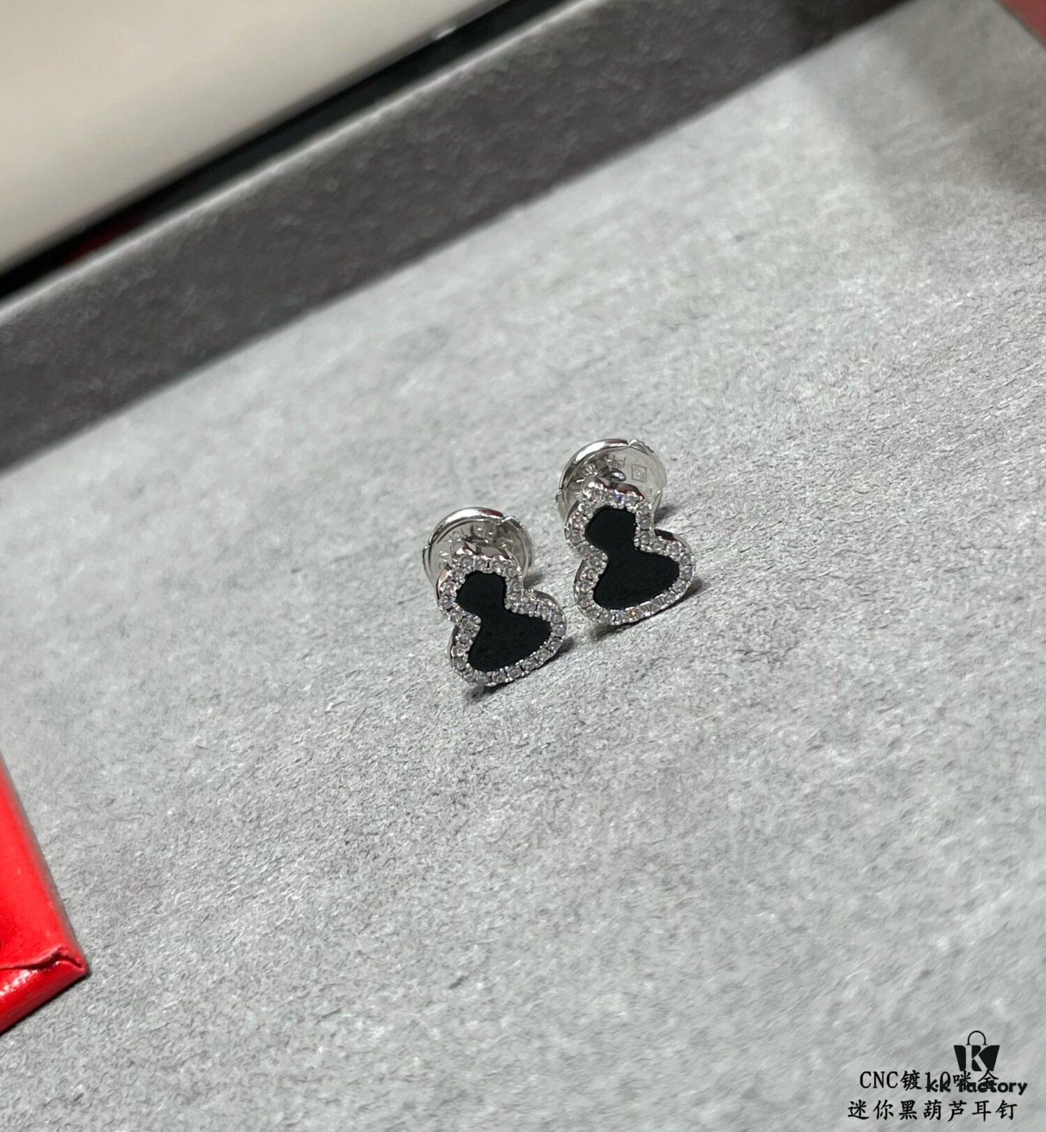 Kirin Mini Black Gourd Earrings, Wealth-Attracting and Lucky, High Aesthetic Appeal, Stylish Look, Versatile Design, Thick Gold Plating, Premium Real-Gold Appearance