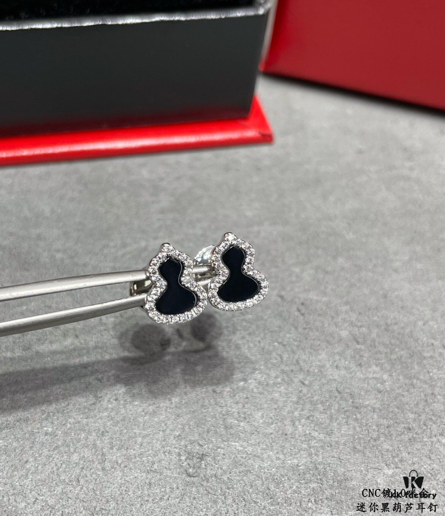 Kirin Mini Black Gourd Earrings, Wealth-Attracting and Lucky, High Aesthetic Appeal, Stylish Look, Versatile Design, Thick Gold Plating, Premium Real-Gold Appearance