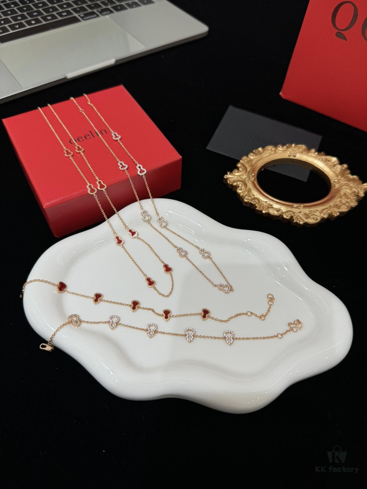 Q*eelin Qilin 2024 New Wulu Series Eight Blessings Necklace / Five Blessings Bracelet in Gift Box Packaging 🎁