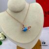 Exquisite Jewelry 💎 Qilin New Arrival Goldfish Necklace, Counter Fresh Release, Agate and Turquoise Inlaid with Advanced Diamond Setting, Vivid and Lifelike Design, Detachable Pendant
