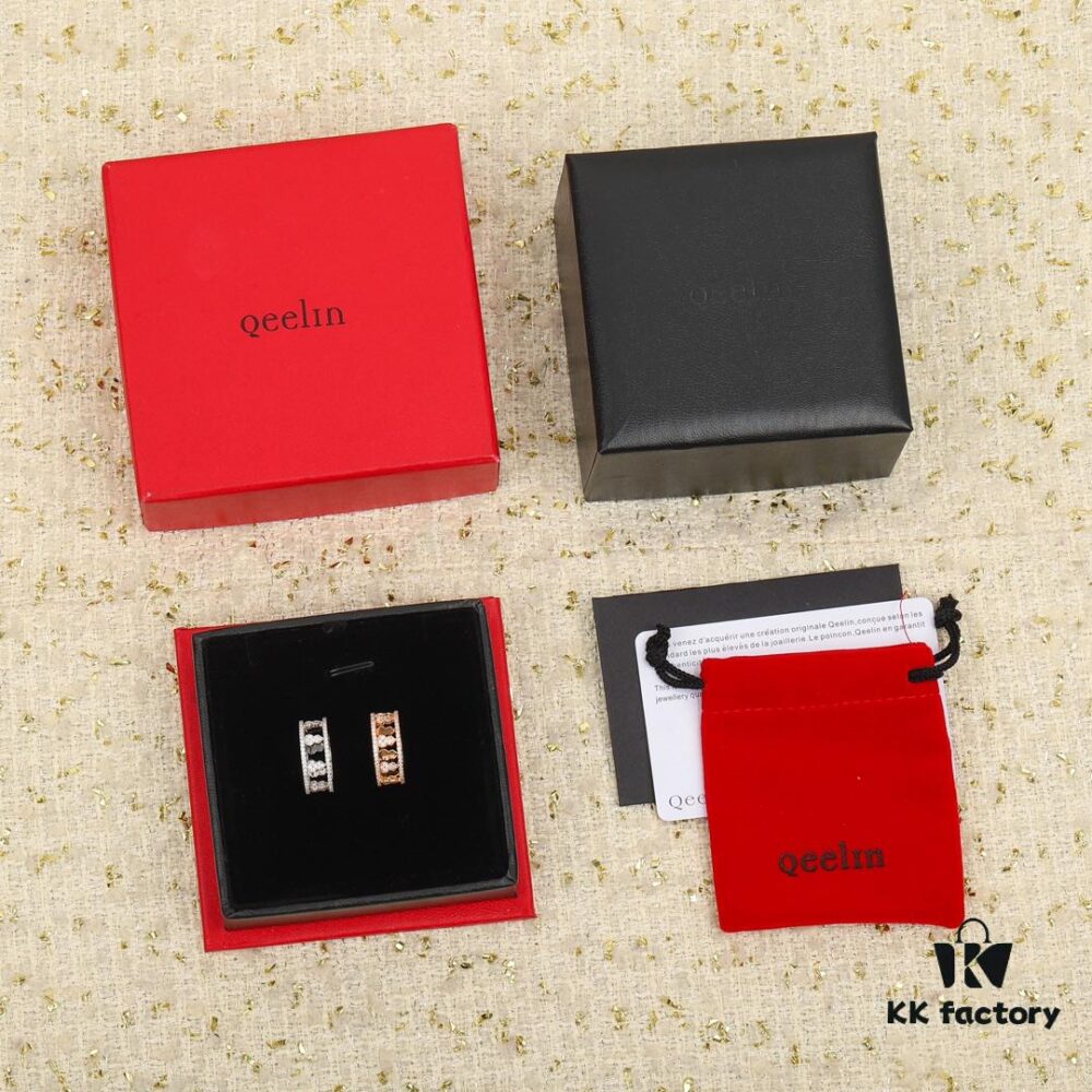 Kirin Gourd Full Diamond Ring, Gourd Wulu Series Ring, Stackable or Worn Separately, Composed of Eight Gourds, Symbolizing Eternal Luck, Bringing Good Fortune to Your Fingertips, Hand-Set Diamonds with Long-Lasting Color Retention